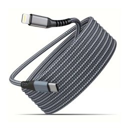 Klack Cable Carga Rápida Aluminio Irrompible USB-C a Lighting 2 Metros