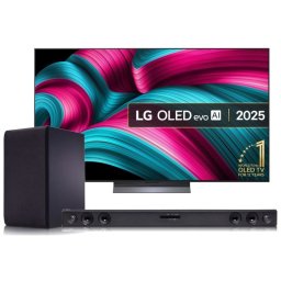 LG OLED evo OLED65C54LA 65" 4K Ultra HD Dolby Vision Smart TV AI + LG SoundBar SQC2 300W