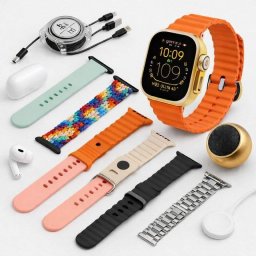 Klack H92 Ultra3 Bluetooth 2.3" Infinite Display Dorado 7 Correas Auriculares Altavoz