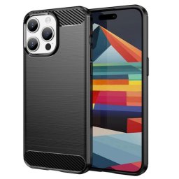 Funda para móvil DLH DY-PS5307 Cover silicona negra para iPhone 16 Pro Max