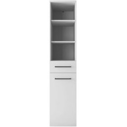Whous Mueble para ropa efecto madera blanco mate 40x66,6x187,5cm