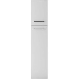 Whous Columna de baño efecto madera blanco mate 40x66,6x187,5cm