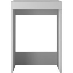 Whous Mueble lavadora efecto madera blanco mate 67x68,6x97,5cm