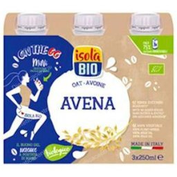 Isola bebida vegetal de avena 3udsx250ml. bio sa vegan