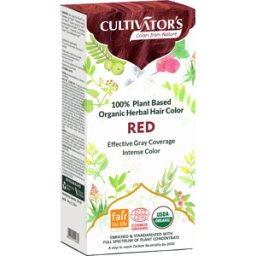 Cultivators Tinte de Cabello Orgánico con Hierbas 100 gr Red