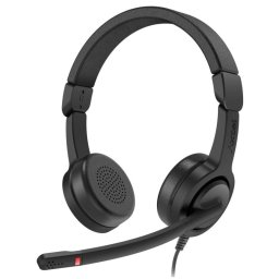 Axtel Voice UC40 DUO NC Auriculares USB Negro/Naranja