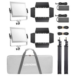 Kit panel LED Godox Litemons LP1200R RGB 2x 120W control Bluetooth y maleta