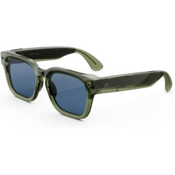 Meta Fury Racing Gafas inteligentes Lentes Lentes Light Blue Atlantic Cámara Altavoces IA Traductor Verdes