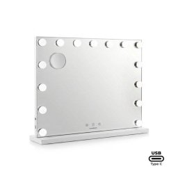 Espejo de tocador InnovaGoods Hollywood Glimma Deluxe 15 LED 10X blanco