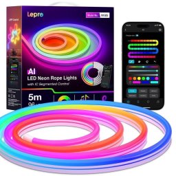 Tira de LED Lepro N1-5 5m IA y Sincronización de Música