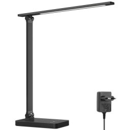 Lámpara de escritorio Lepro 310002 LED 750 lm con control táctil negra