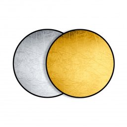 Bresser BR-T5 Reflector Plegable Redondo 2 en 1 110cm Oro/Plata