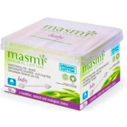 Masmi bastoncillos para bebe de algodon 56ud.