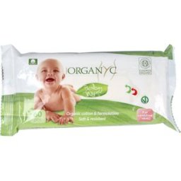 Organyc toallitas humedas bebe de algodon 60ud.