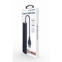 Hub Gembird 7 puertos USB 2.0 modelo UHB-U2P7-04 Extras protección sobretensión