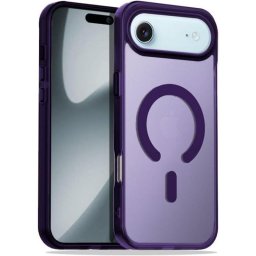 Funda para móvil Cool Magnética Silicona Violeta Carga Inalámbrica para iPhone Air