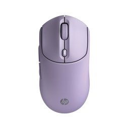 Ratón HP 400 Inalámbrico Dual Bluetooth/USB 2.4GHZ Silencioso Batería 24 Meses 6000DPI Silicona Suave Púrpura