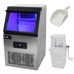 Máquina de hielo comercial KuKoo 40 kg/24h acero inoxidable