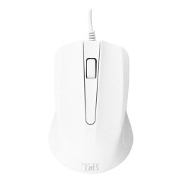 Ratón TnB Shark con cable USB 1000 DPI blanco