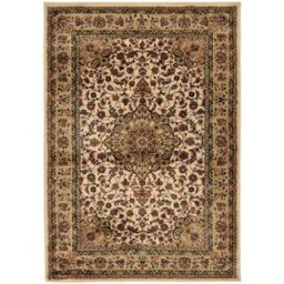 THEKO Alfombra diseño oriental polipropileno beige 240x340 cm