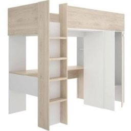 Dmora Composición habitación en madera noble blanca