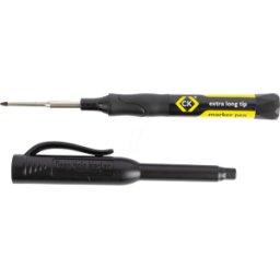 C.K CK T3592 - Marcadores de taller, negro, con punta extra larga (20 piezas)