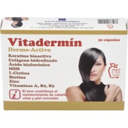 Dis productos naturales vitadermin 30cap.(piel-cabello-uas)