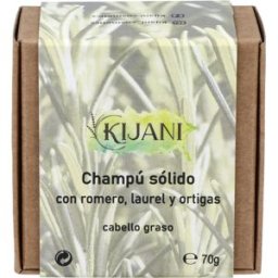 Kijani champu solido cabello graso romero y ortiga 70gr.