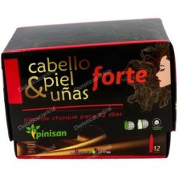 Pinisan cabello, piel y uñas forte 12viales