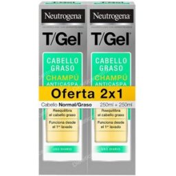 Neutrogena neutrogena t/gel cabello champu anticaspa nor/graso 250 ml