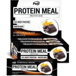PWD Nutrition Protein Meal Chocolate Negro y Naranja 12x35g