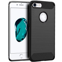Cool Funda Carbón Negra para iPhone 6/7/8/SE 2020