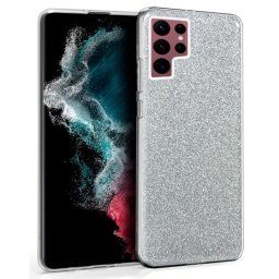 Cool Funda Glitter Plata para Samsung Galaxy S22 Ultra S908
