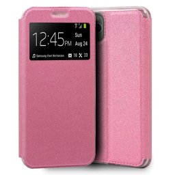 Cool Funda Flip Cover Liso Rosa para iPhone 11 Pro Max