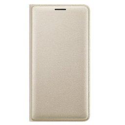 Samsung Flip Wallet Dorada para Galaxy J3