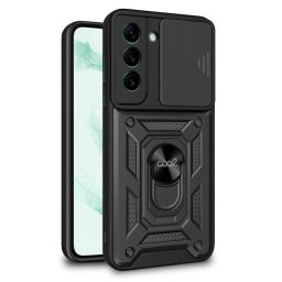 Cool Funda Hard Ring Negro para Samsung Galaxy S22 Plus S906