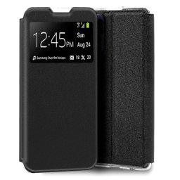 Cool Funda Flip Cover Liso Negro para TCL 30/30 Plus/30 5G