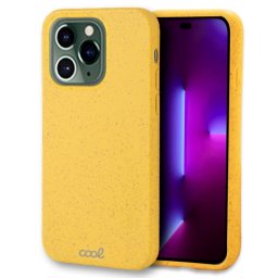 Cool Funda Eco Biodegradable Amarilla para iPhone 14 Pro