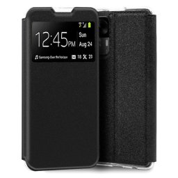 Cool Flip Cover Funda Negra para Xiaomi 12T / 12T Pro