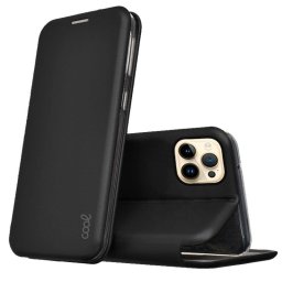 Cool Funda Flip Cover Elegance Negra para iPhone 14 Pro Max