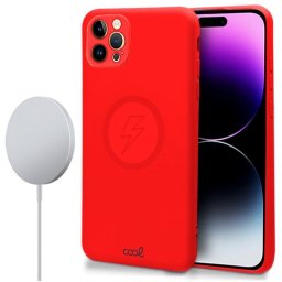 Cool Funda Cover Magnética Roja para iPhone 14 Pro Max