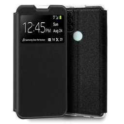 Cool Flip Cover Funda Liso Negra para Motorola Moto G31 / G41