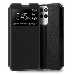 Cool Funda Flip Cover Liso Negra para Realme 9 5G / 9 Pro