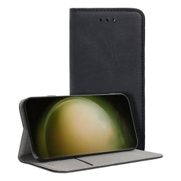 Cool Funda Flip Cover Liso Negra para Samsung S918 Galaxy S23 Ultra