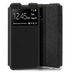 Cool Funda Flip Cover Liso Negra para TCL 405