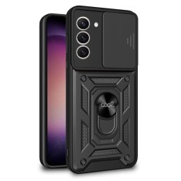 Cool Funda Hard Ring Negra para Samsung S916 Galaxy S23 Plus