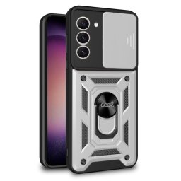 Cool Funda Hard Ring Plata para Samsung S916 Galaxy S23 Plus
