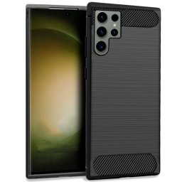Cool Funda Carbón Negro para Samsung S918 Galaxy S23 Ultra