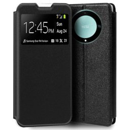COOL Funda Flip Cover para Huawei Honor Magic 5 Lite Liso Negro