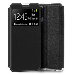 Cool Funda Flip Cover Liso Negra para TCL 403